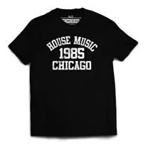 Camiseta Masculina House Music 1985 Chicago Musica Eletronic