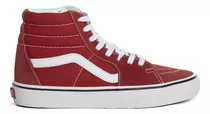 Zapatillas Vans Sk8-hi Unisex Moda Rojo