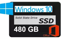 Ssd 480gb Com Windows Instalado + Pacote Office