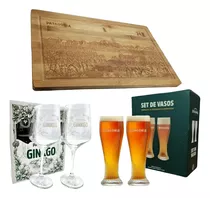 Set Copas Ginkgo + Vasos Curvo Patagonia Regalo Papá