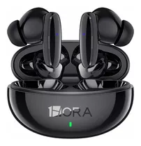 Audífonos In-ear Inalámbricos 1hora Bluetooth Aut205 Negro Con Luz Led