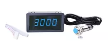 Tacômetro Digital Medidor De Rpm Visor Azul Com Sensor Hall