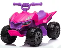 Moto Carro Electrica Niños 4 Años Bluetooth Usb Recargable Color Fucsia-lila