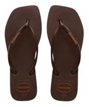 Chinelo Havaianas Slim Square Logo Pop Up Quadrado Feminino