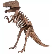 Quebra-cabeça Mdf 3d Dinossauro Tiranossauro Rex Pasiani