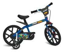 Bicicleta Infantil Aro 14 Azul Power Game Bandeirante