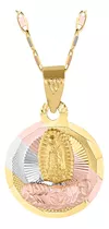 Medalla De La Virgen De Guadalupe Xv Años Oro 10 Kilates
