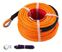 Vevor Cuerda De Cabrestante Sintética 3/8puLG 100pie Naranja