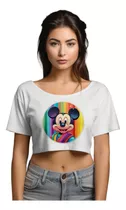 Cropped Oversized Bco Mickey Mouse Cores Lgbt