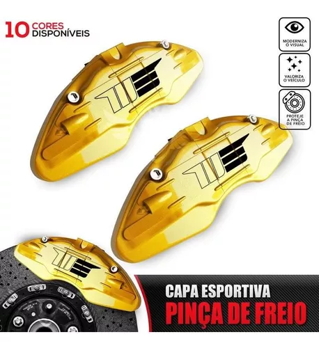 Duas Capas Para Pinça Freio Esportiva Dourado Aircross Parcelamento