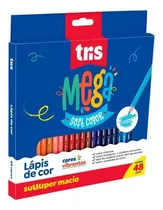 Lápis De Cor Mega Soft Color 48 Cores Triangular 614960 Tris
