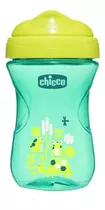 Vaso Para Bebés Antiderrame Chicco Easy Cup Color Verde De 266ml