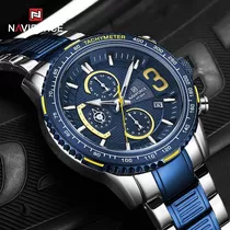 Reloj Naviforce De Acero Inoxidable Relojes Para Hombre Lujo