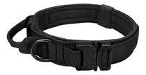 Collar + Correa Táctica Perro M 34 A 42 Cm Cinturón Segurid