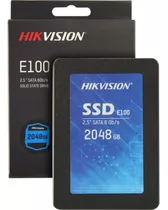 Disco Sólido 2tb Hikvision E100 Hs-ssd-e100/2048gb Negro
