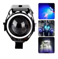 X2 Lámpara Luz Foco Neblinero Led U7 Ojos De Angel Para Moto