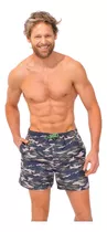 Malla Short De Baño Xy Con Bolsillos Estampada24´ Hombre