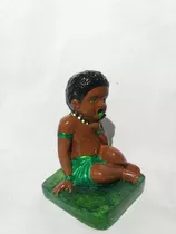 Imagem Ere Menino Verde Em Gesso 12 Cm