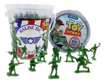 Balde Com 100 Peças De Soldados Toy Story - Etitoys