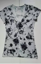 Blusa Hippie Americano Flores Sexy Talla S