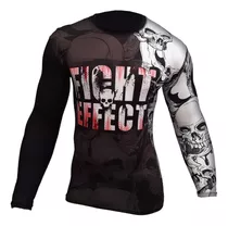 Remera Lycra Termica Larga Rashguard Bjj Mma Nogi Submission