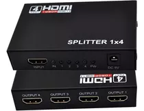 Splitter Hdmi Amplificador 1x4 Conecta 1 A 4  Tv Jwk