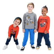 Kit 10 Peças Conjunto Infantil Masculino Inverno