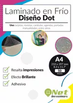 Resma Laminado En Frío Diseño Punto Pack 50 Hojas