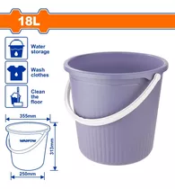 Balde Plastico 18lt Wadfow Wbu1318 - Lnf