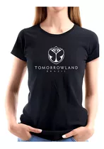 Camiseta Tomorroland Baby Look Feminina 100% Algodão