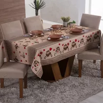 Toalha De Mesa Simples Para 4 Cadeiras Quadrada 1,50x1,50m