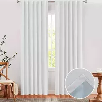 Juego De Cortinas Blackout 140x220 Textil Presillas Ocultas!