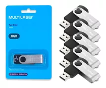 Kit 50 Pendrive 8gb Twist Multilaser 100% Original Atacado