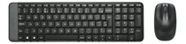 Combo Teclado E Mouse Sem Fio Logitech Mk220 Usb Abnt2 Preto