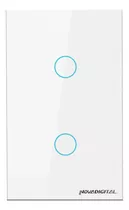 Interruptor Inteligente Zigbee 2 Botões Touch Novadigital Alexa Tuya Smart Life Branco