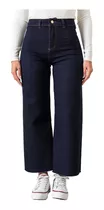 Jean Pantalon Mujer Wide Leg Elastizado