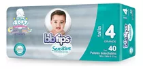 Pañales Bbtips Sensitive Etapa 4 Unisex G