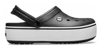 Crocs Crocband Platform Negro Blanco