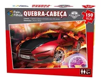 Quebra Cabeça Carro Race Team 150 Peças Presente Criança 4+