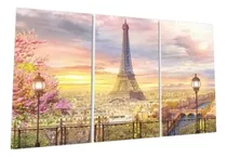 Quadros Decorativo Paris Torre Cidade 120x60 Lindo N4