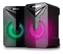 Caixa De Som Pc Notebook Gamer Caixinha Usb Potente Led