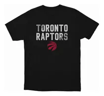 Remera Basket Nba Toronto Raptors Negra Logo Toronto Raptors