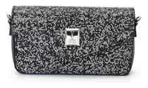 Cartera Vizzano Crossbody Negra Con Brillos Para Mujer