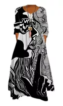 Vestido Rocco Italy Doble Capa Asd-034 S6 Plus Size S A 5xl