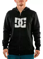 Campera C/cap Dc Lifestyle Hombre Star Neg-bco Blw