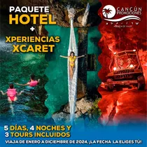 Hotel En Cancun 5 Días 4 Noches  + 3 Experiencias Xcaret 