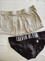 Boxer + Slip Calvin Klein Pack Por 2 Unidades. Talle L 