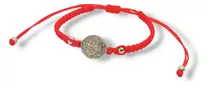 Pulsera Medalla San Benito Acero Hilo Regulable Envío Rápido