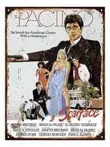 Cartel De Chapa Scarface Al Pacino M971