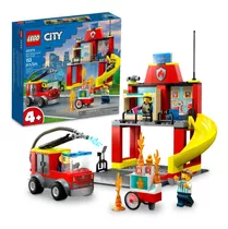 Lego Cidade 60375 City Quartel E Caminhão Dos Bombeiros 4+